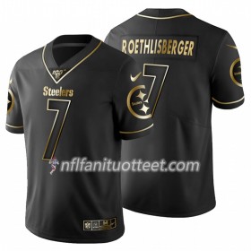 Miesten Pittsburgh Steelers NFL Pelipaita Ben Roethlisberger 7 Nike Musta Golden Edition 100th